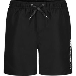 Quiksilver Boys’ Volley Swim Trunks with UPF 50+ Sun Protection, Quick Dry Bathing Suit Shorts(Black)