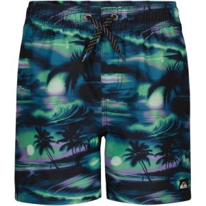 Quiksilver Boys’ Volley Swim Trunks with UPF 50+ Sun Protection, Quick Dry Bathing Suit Shorts(Phantom Mix)