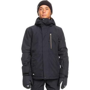 Quiksilver boys Mission Solid Jacket (Toddler/Little Kids/Big Kids)(True Black)