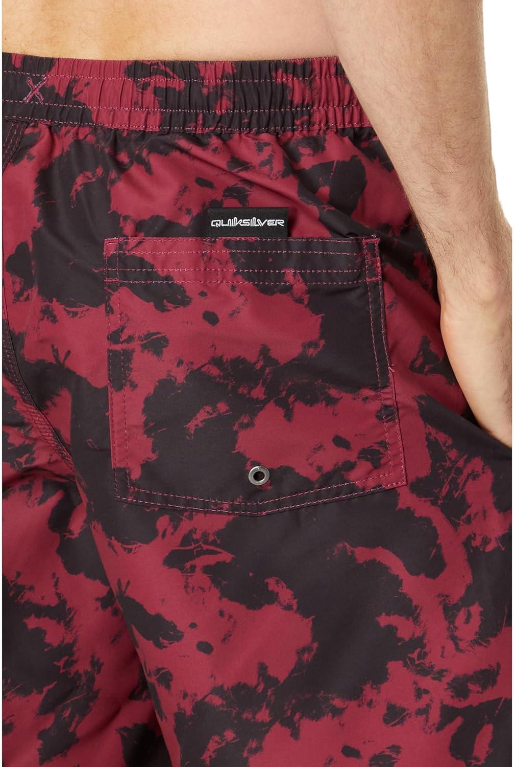 image:imageQuiksilver Mens Quiksilver Mens Remade Mix 17 Volley Boardshort Swim TrunkMineral Red 233