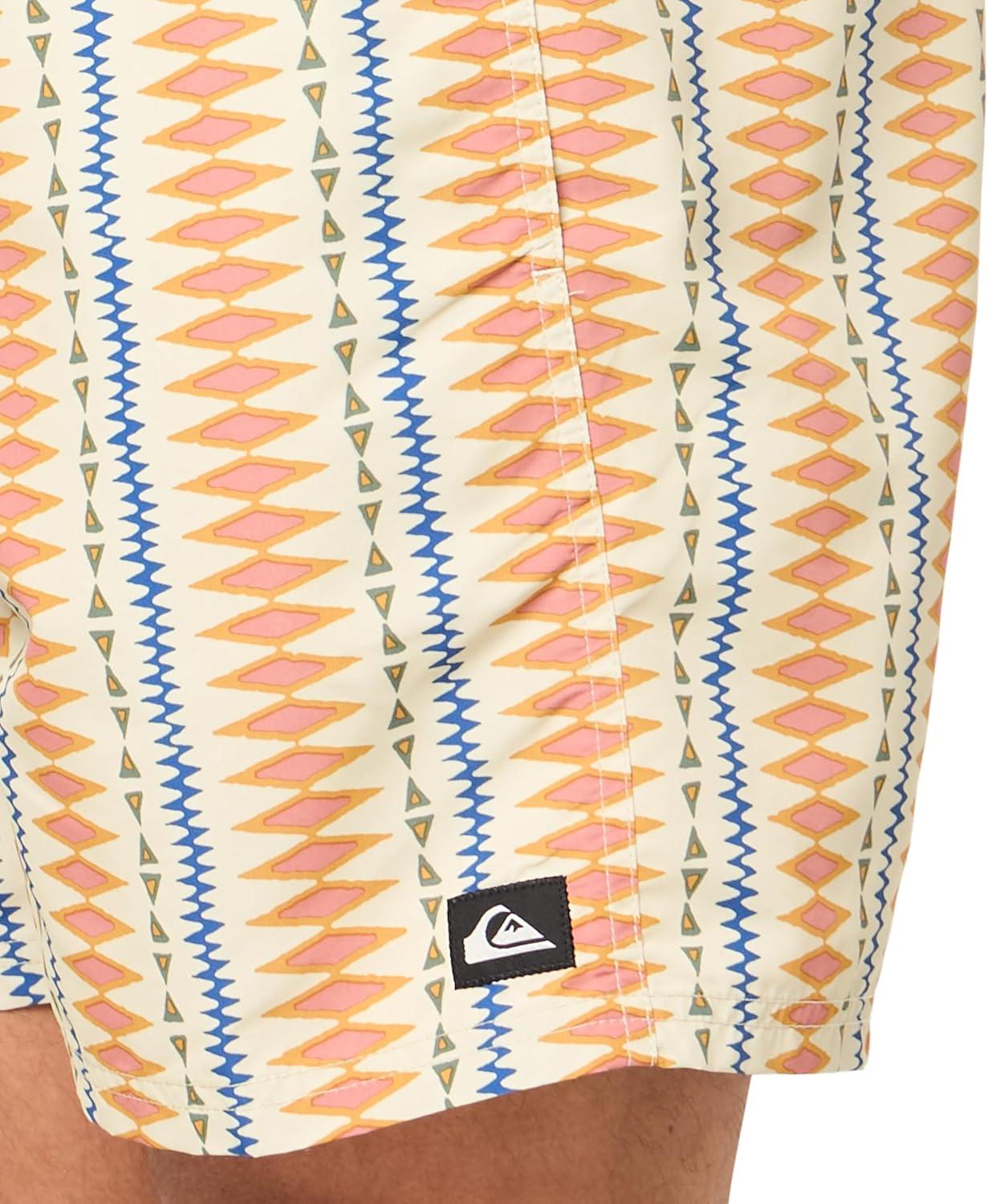 image:imageQuiksilver Mens Quiksilver Mens Remade Mix 17 Volley Boardshort Swim TrunkOyster White 241