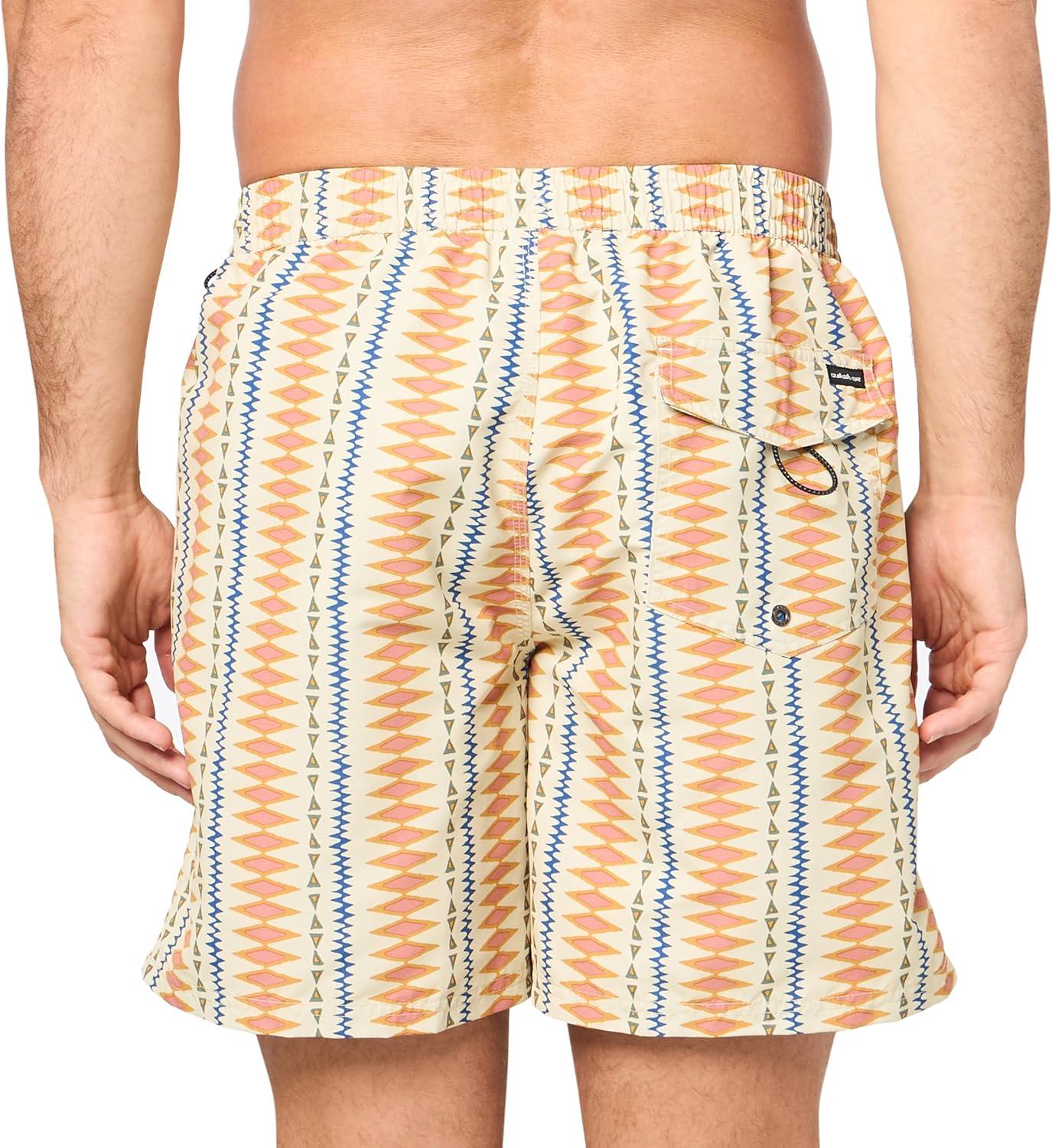 image:imageQuiksilver Mens Quiksilver Mens Remade Mix 17 Volley Boardshort Swim TrunkOyster White 241