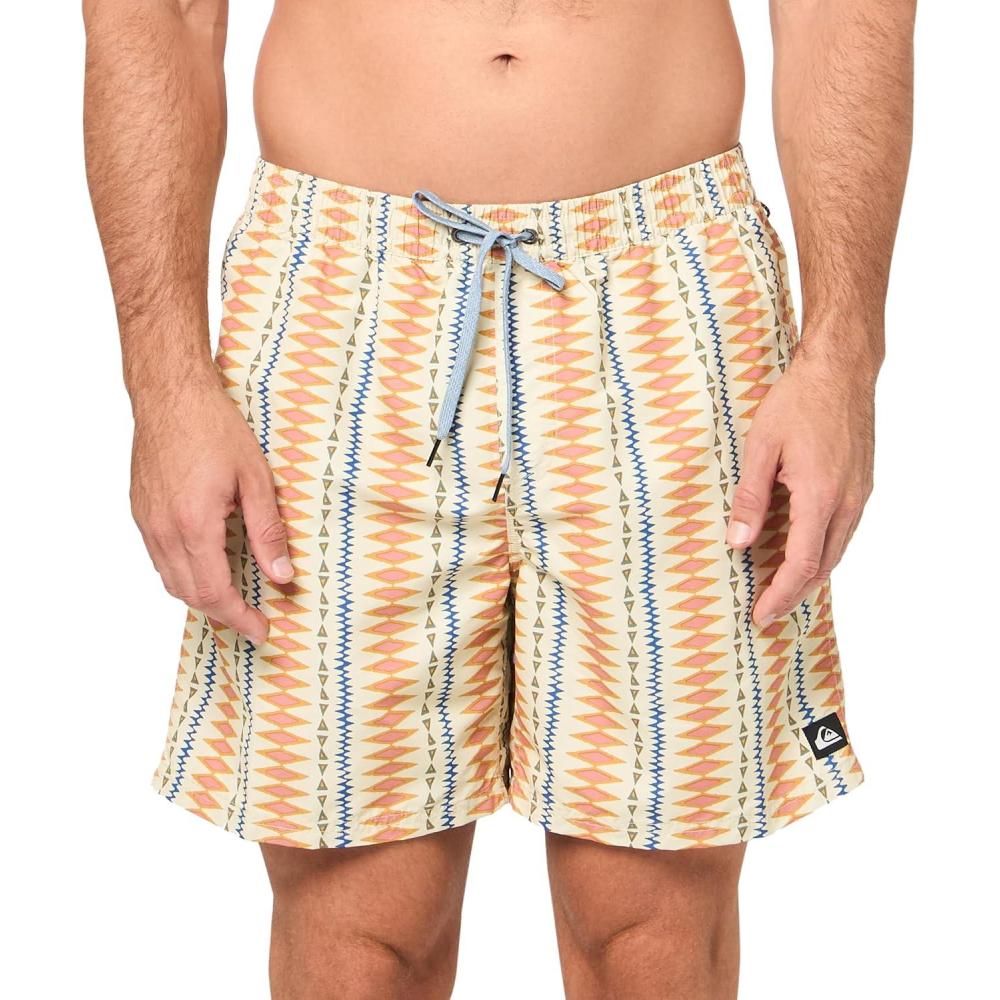 image:imageQuiksilver Mens Quiksilver Mens Remade Mix 17 Volley Boardshort Swim TrunkOyster White 241