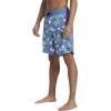Quiksilver Mens Surfsilk Scallop 19 Boardshorts(Coronet Blue Prnt 4)