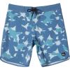 Quiksilver Mens Surfsilk Scallop 19 Boardshorts(Coronet Blue Prnt 4)