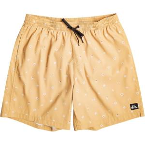 Quiksilver Men’s Quiksilver Men’s Remade Mix 17 Volley Boardshort Swim Trunk(Mustard 233)