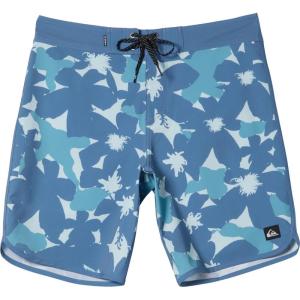 Quiksilver Mens Surfsilk Scallop 19 Boardshorts(Coronet Blue Prnt 4)
