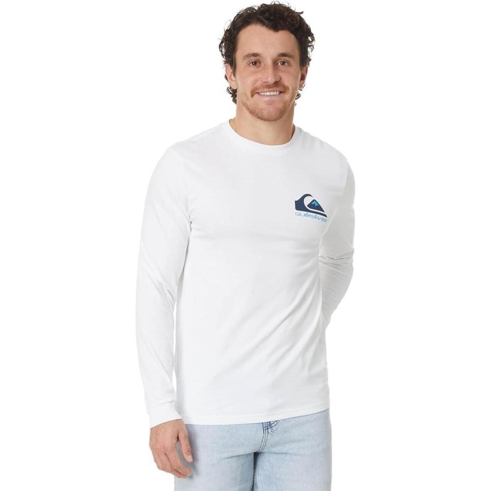 image:imageQuiksilver Mens Comp Logo Long Sleeve Screen TeeWhite