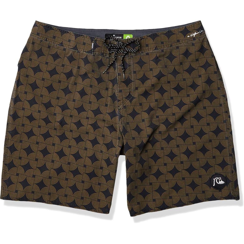 image:imageQuiksilver Mens Highline Threads amp Fins 19 Boardshort Swim TrunkDull Gold