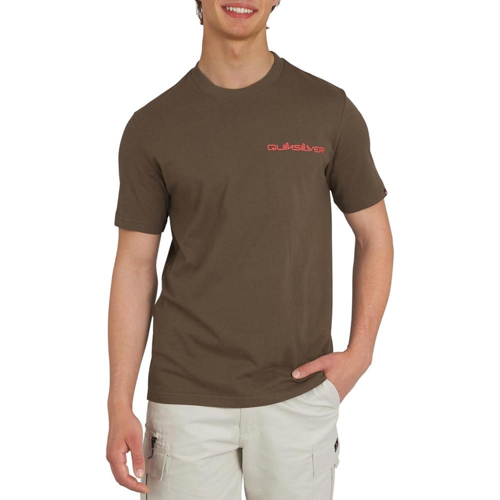 image:imageQuiksilver Mens Regular Fit Premium Soft Cotton Tee Short Sleeve TShirtCanteen
