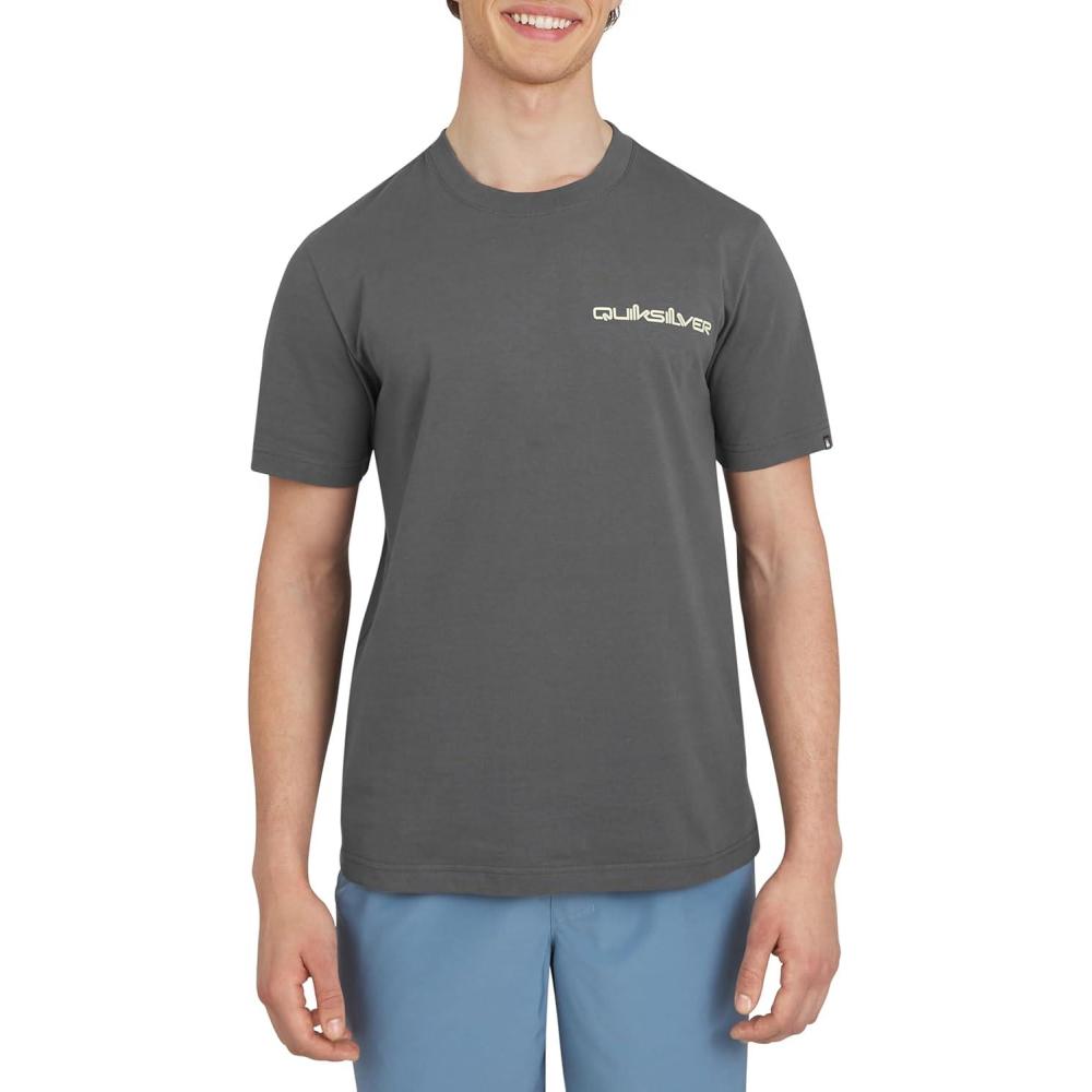 image:imageQuiksilver Mens Regular Fit Premium Soft Cotton Tee Short Sleeve TShirtIron