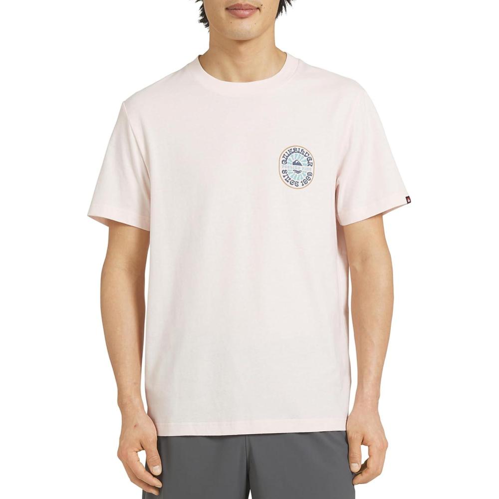 image:imageQuiksilver Mens Regular Fit Premium Soft Cotton Tee Short Sleeve TShirtRosewater