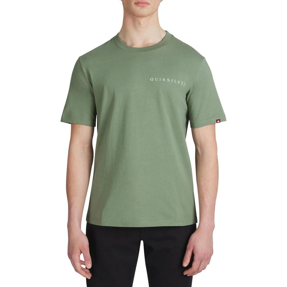 image:imageQuiksilver Mens Regular Fit Premium Soft Cotton Tee Short Sleeve TShirtSage