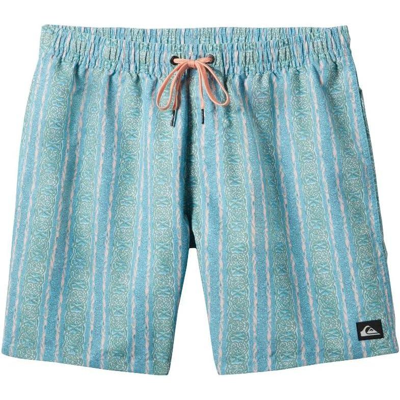 image:imageQuiksilver Mens Remade Mix Volley 17nb Elastic Waist Volley Swim TrunkAlaskan Blue