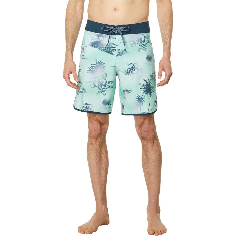 image:imageQuiksilver Mens Standard Surfsilk Scallop 19 Boardshort Swim TrunkBeach Glass