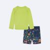 Quiksilver Boys 2pc Swim Shirt/Short(Green)