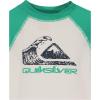 Quiksilver Boys 2pc Swim Shirt/Short(White/Green)