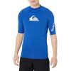 Quiksilver Men’s All Time Ss Short Sleeve Rashguard Surf Shirt(Electric Royal)