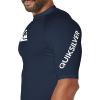 Quiksilver Men’s All Time Ss Short Sleeve Rashguard Surf Shirt(Navy Blazer)