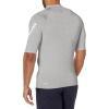 Quiksilver Men’s All Time Ss Short Sleeve Rashguard Surf Shirt(Sleet Heather)
