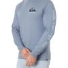 Quiksilver Men’s Comp Logo Long Sleeve Screen Tee(Flint Stone)
