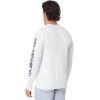 Quiksilver Men’s Comp Logo Long Sleeve Screen Tee(White)