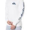 Quiksilver Men’s Comp Logo Long Sleeve Screen Tee(White)
