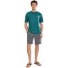 Quiksilver Men’s DNA Logo Short Sleeve Surf Tee(Mediterranea)