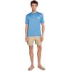 Quiksilver Men’s DNA Logo Short Sleeve Surf Tee(Riviera)