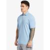 Quiksilver Mens Men’s Water Polo 2 Lightweight Quick Dry Collared Polo Shirt(Dusk Blue)