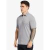 Quiksilver Mens Men’s Water Polo 2 Lightweight Quick Dry Collared Polo Shirt(Sharkskin)