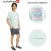 Quiksilver Men’s Regular Fit Premium Soft Cotton Tee Short Sleeve T-Shirt(Brook Green)