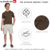 Quiksilver Men’s Regular Fit Premium Soft Cotton Tee Short Sleeve T-Shirt(Canteen)