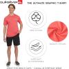 Quiksilver Men’s Regular Fit Premium Soft Cotton Tee Short Sleeve T-Shirt(Coral)