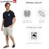 Quiksilver Men’s Regular Fit Premium Soft Cotton Tee Short Sleeve T-Shirt(Eclipse)