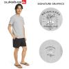 Quiksilver Men’s Regular Fit Premium Soft Cotton Tee Short Sleeve T-Shirt(Grey)