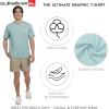Quiksilver Men’s Regular Fit Premium Soft Cotton Tee Short Sleeve T-Shirt(Jade Grey)