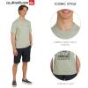 Quiksilver Men’s Regular Fit Premium Soft Cotton Tee Short Sleeve T-Shirt(Light Sage)