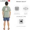 Quiksilver Men’s Regular Fit Premium Soft Cotton Tee Short Sleeve T-Shirt(Lily Pad)
