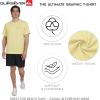 Quiksilver Men’s Regular Fit Premium Soft Cotton Tee Short Sleeve T-Shirt(Pale Yellow)