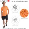 Quiksilver Men’s Regular Fit Premium Soft Cotton Tee Short Sleeve T-Shirt(Papaya)