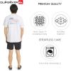 Quiksilver Men’s Regular Fit Premium Soft Cotton Tee Short Sleeve T-Shirt(Soft White)