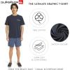 Quiksilver Men’s Regular Fit Premium Soft Cotton Tee Short Sleeve T-Shirt(Total Eclipse)