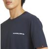 Quiksilver Men’s Regular Fit Premium Soft Cotton Tee Short Sleeve T-Shirt(Total Eclipse)