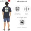 Quiksilver Men’s Regular Fit Premium Soft Cotton Tee Short Sleeve T-Shirt(Total Eclipse)