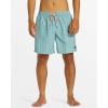 Quiksilver Mens Remade Mix Volley 17nb Elastic Waist Volley Swim Trunk(Alaskan Blue)
