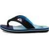 Quiksilver boys Boy’s Molokai Layback Ii Flip Flop Sandal Youth(Black/Blue/Black 233)