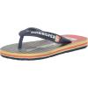 Quiksilver boys Carver Switch Youth 3 Point Sandal(Blue/Blue/Orange)