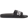 Quiksilver mens Sessions Slide(Black/White/Black)