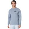 Quiksilver Men’s Comp Logo Long Sleeve Screen Tee(Flint Stone)